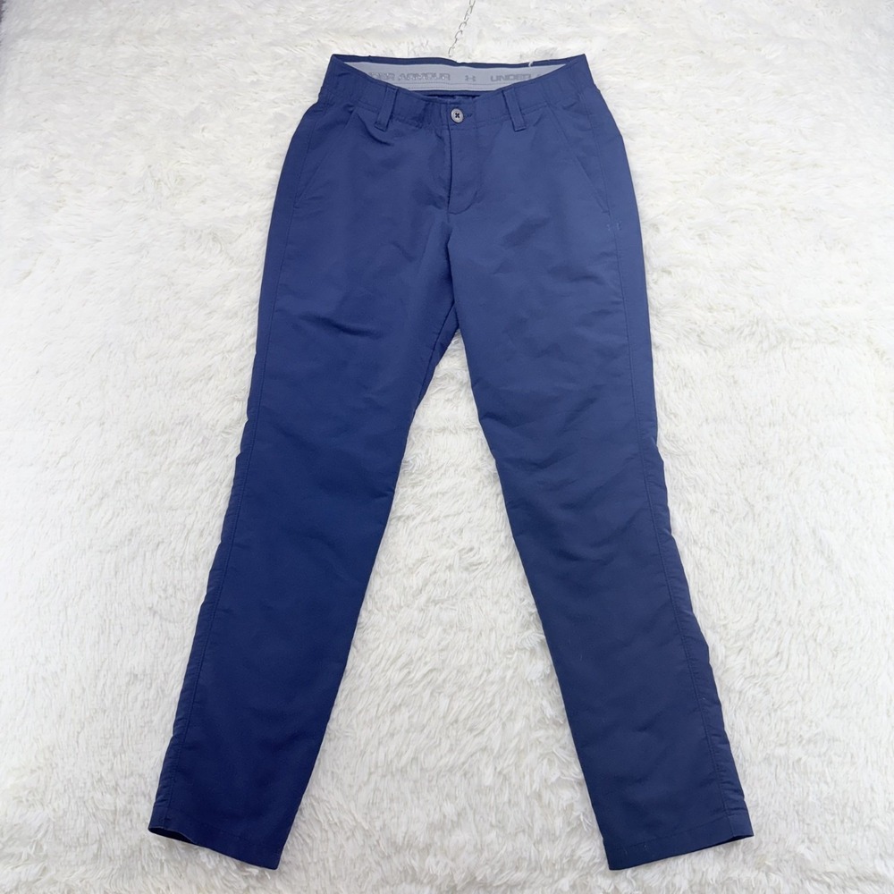 Under Armour Match Play Golf Pants Mens 28x30 Navy Blue Performance Chino